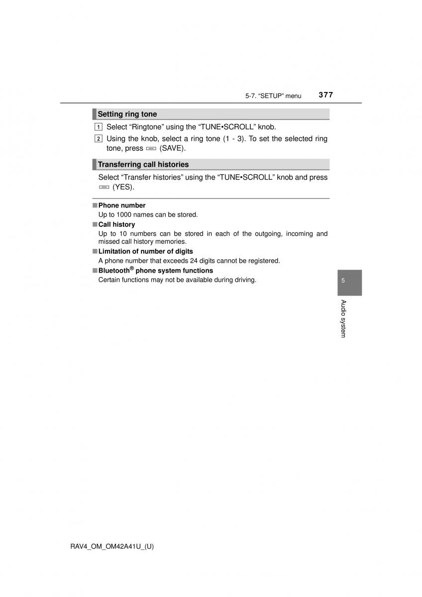 Toyota RAV4 IV 4 owners manual / page 377