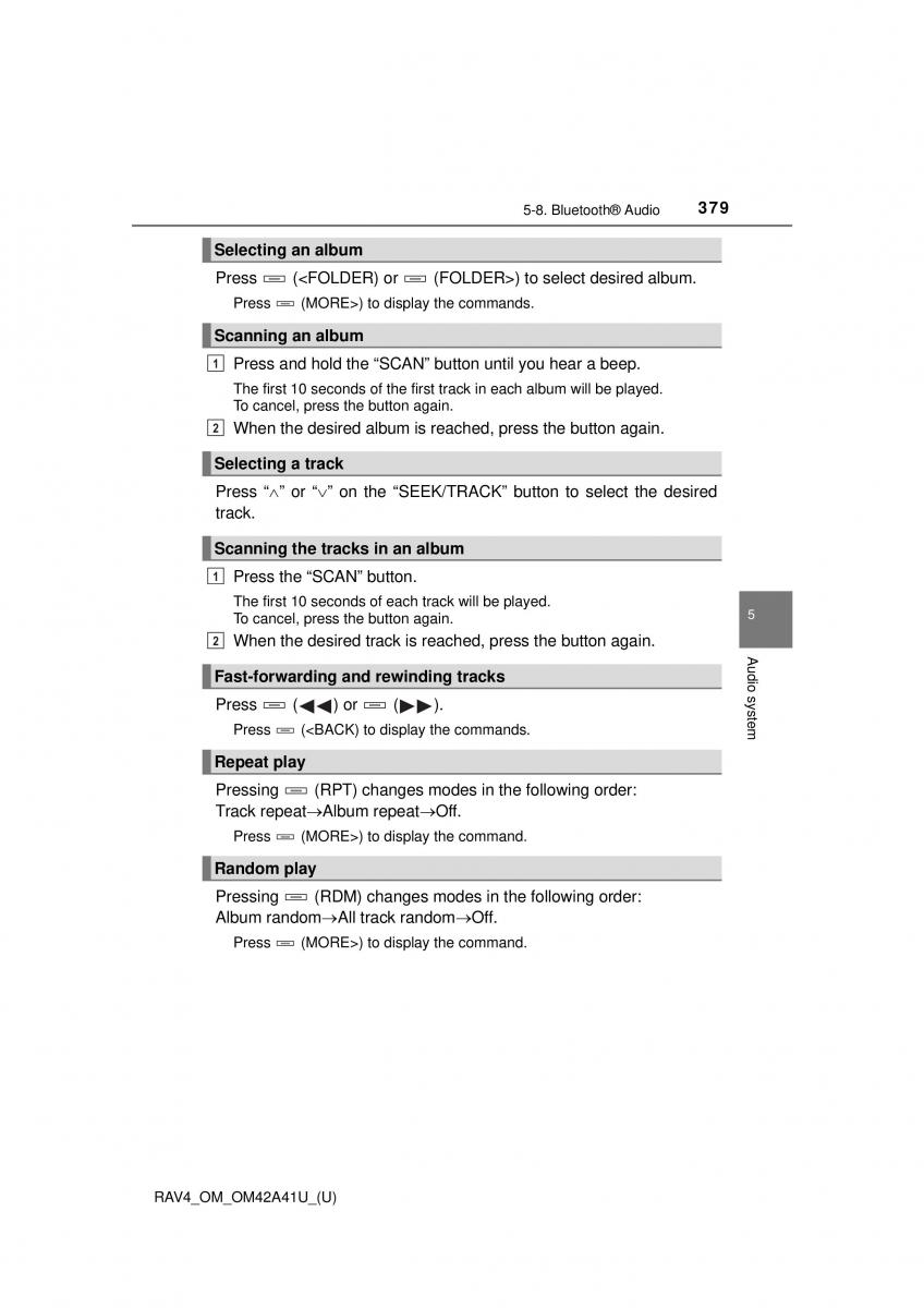 Toyota RAV4 IV 4 owners manual / page 379