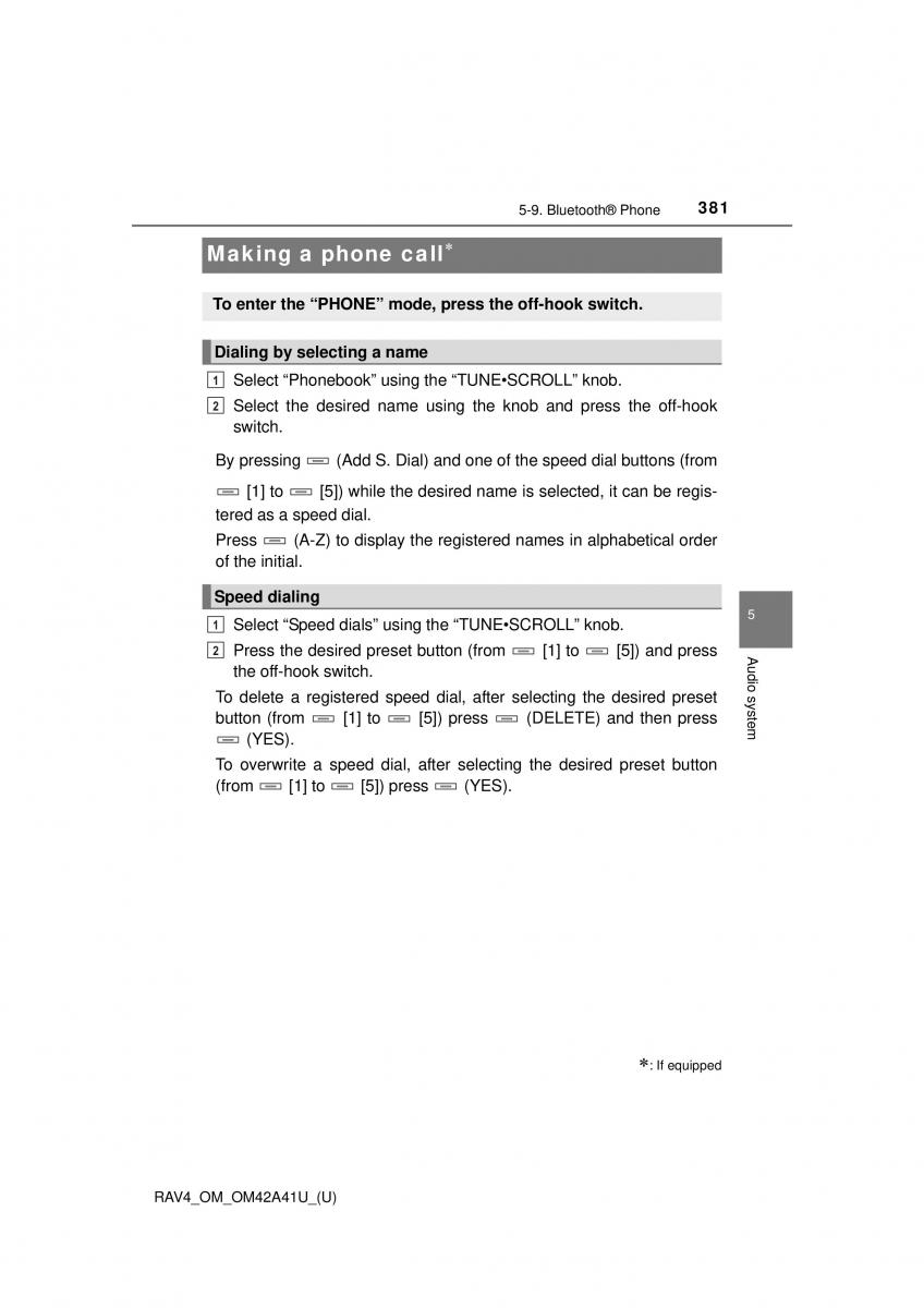 Toyota RAV4 IV 4 owners manual / page 381