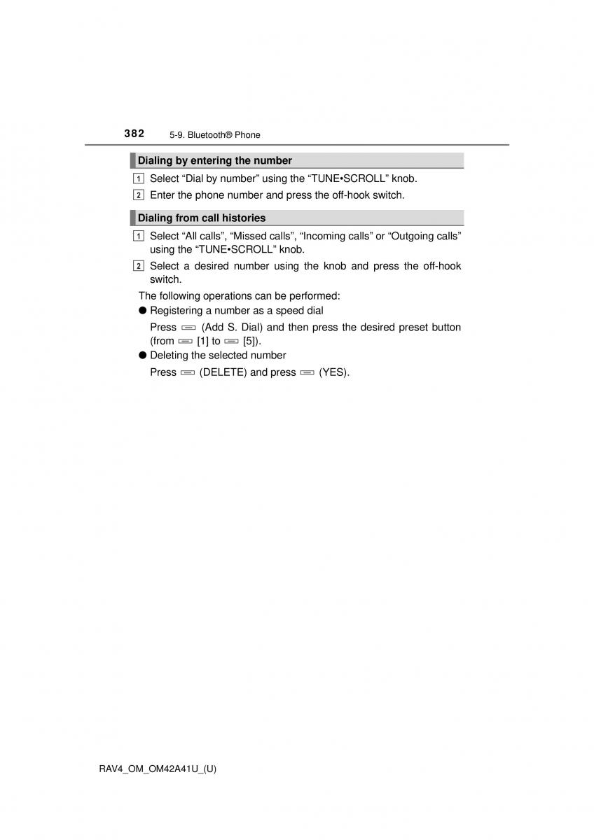 Toyota RAV4 IV 4 owners manual / page 382