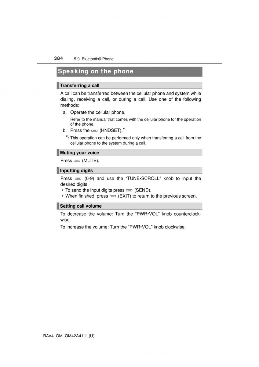 Toyota RAV4 IV 4 owners manual / page 384