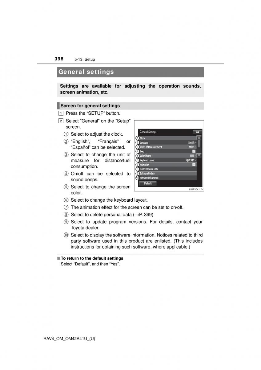 Toyota RAV4 IV 4 owners manual / page 398