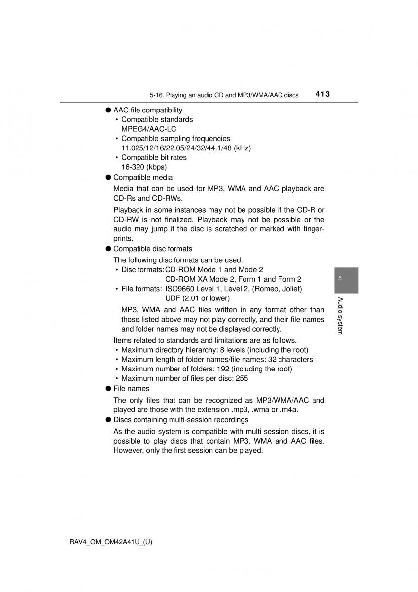 Toyota RAV4 IV 4 owners manual / page 413