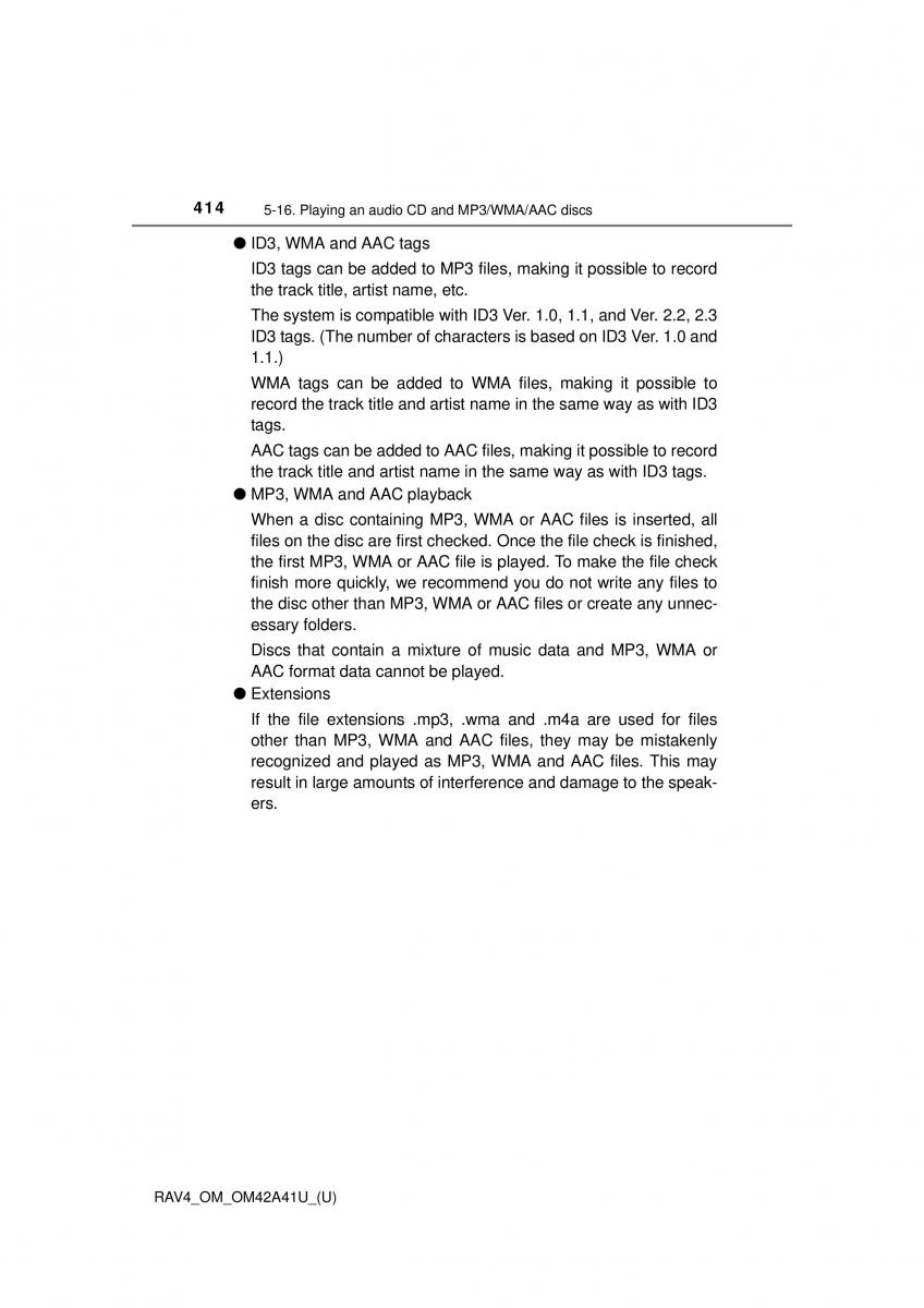 Toyota RAV4 IV 4 owners manual / page 414