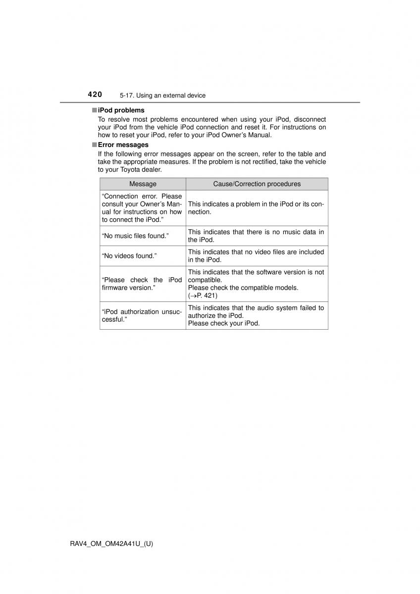 Toyota RAV4 IV 4 owners manual / page 420