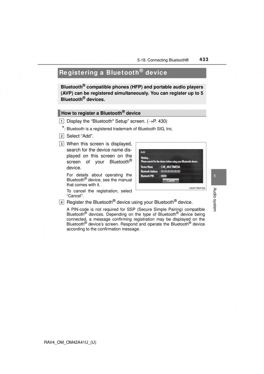 Toyota RAV4 IV 4 owners manual / page 433