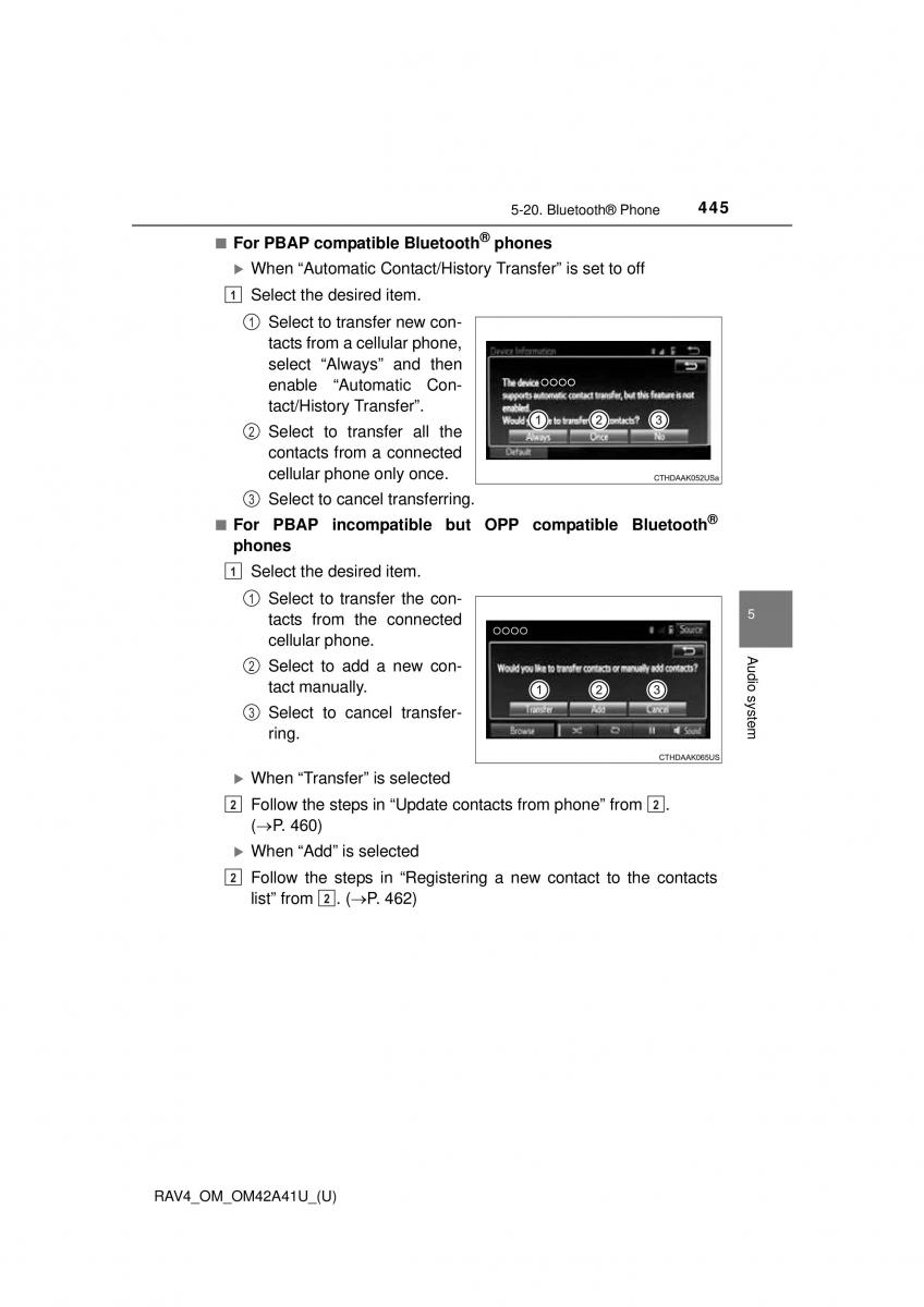 Toyota RAV4 IV 4 owners manual / page 445