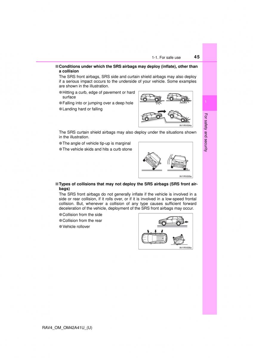 Toyota RAV4 IV 4 owners manual / page 45