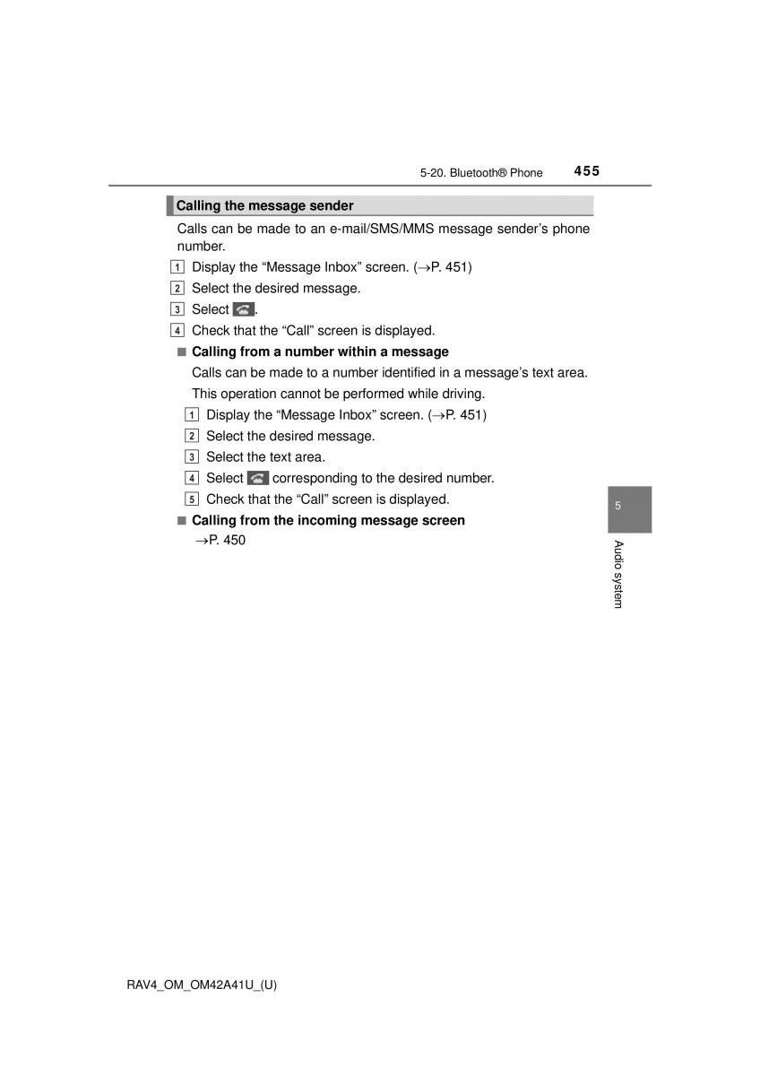 Toyota RAV4 IV 4 owners manual / page 455