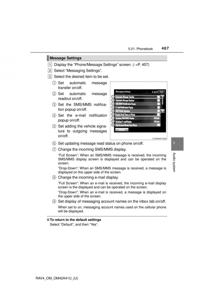 Toyota RAV4 IV 4 owners manual / page 467