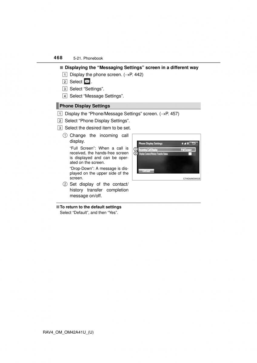 Toyota RAV4 IV 4 owners manual / page 468