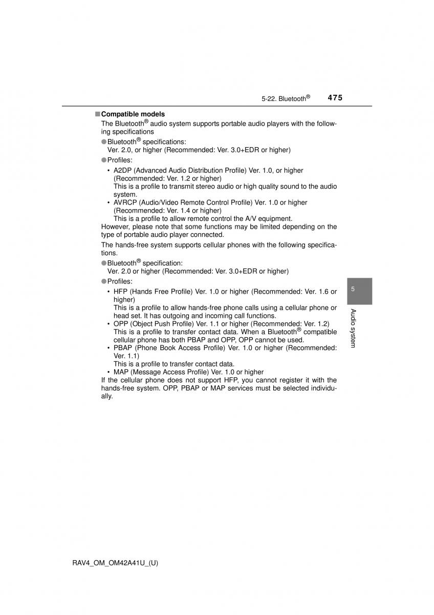 Toyota RAV4 IV 4 owners manual / page 475