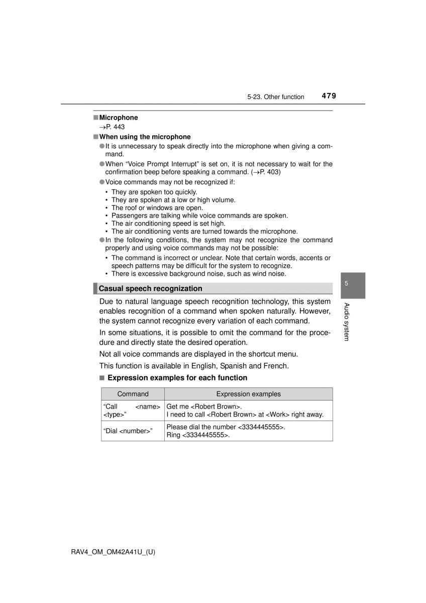 Toyota RAV4 IV 4 owners manual / page 479