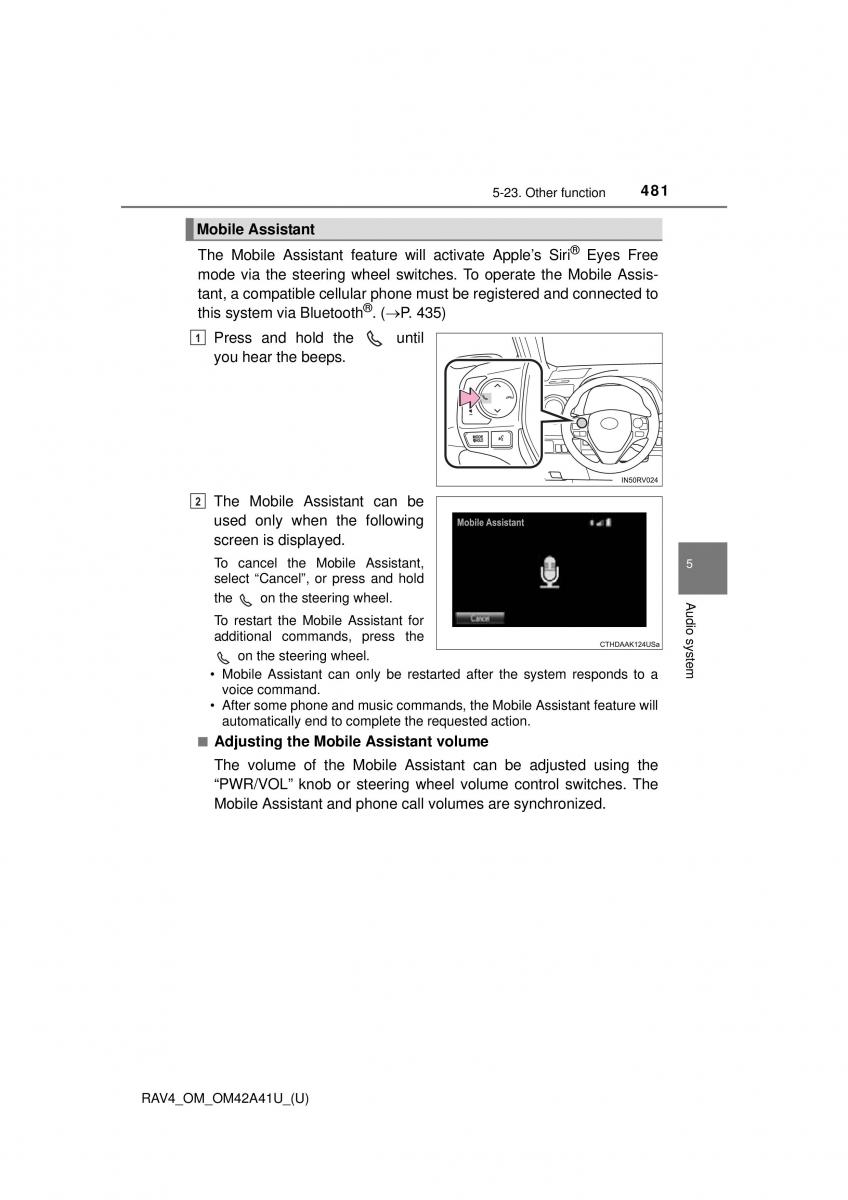 Toyota RAV4 IV 4 owners manual / page 481