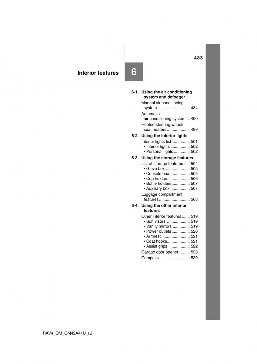 Toyota RAV4 IV 4 owners manual / page 483