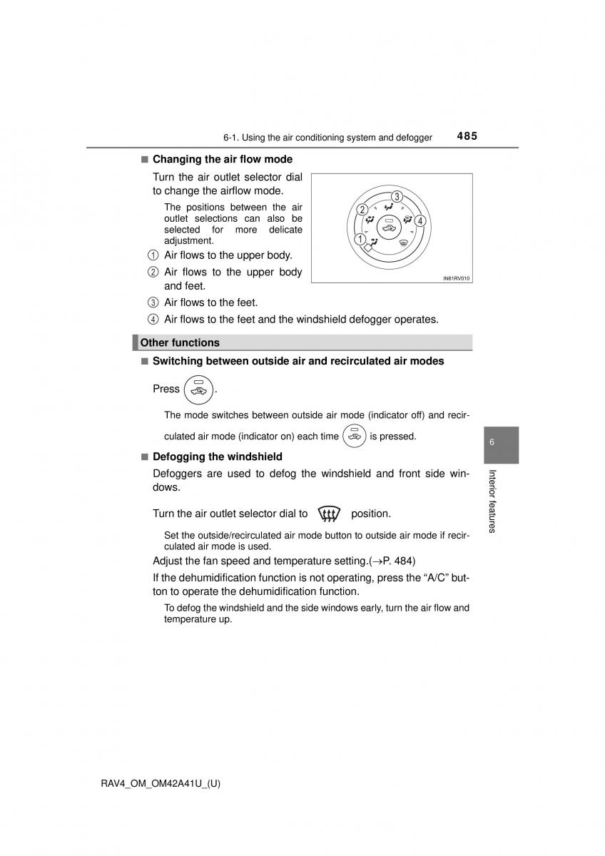 Toyota RAV4 IV 4 owners manual / page 485