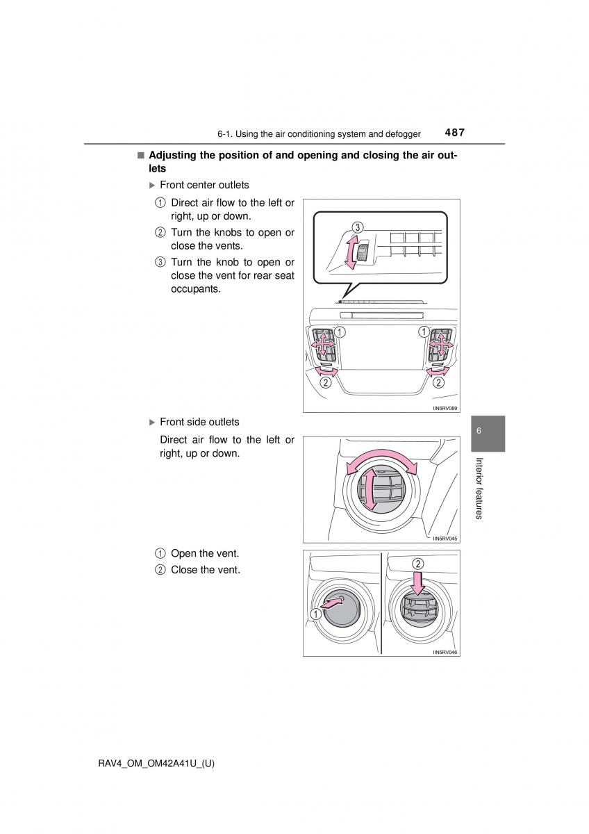 Toyota RAV4 IV 4 owners manual / page 487