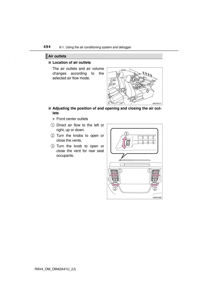 Toyota RAV4 IV 4 owners manual / page 494