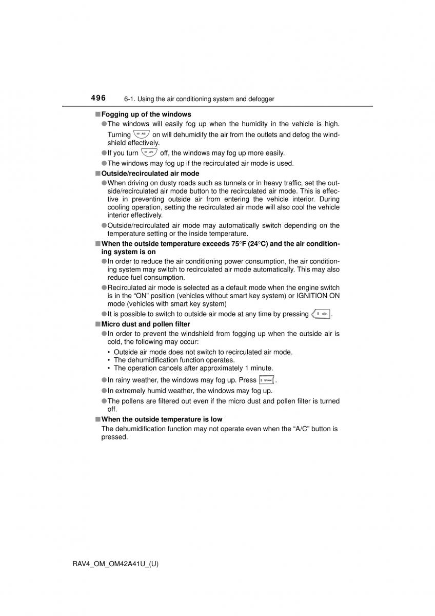 Toyota RAV4 IV 4 owners manual / page 496