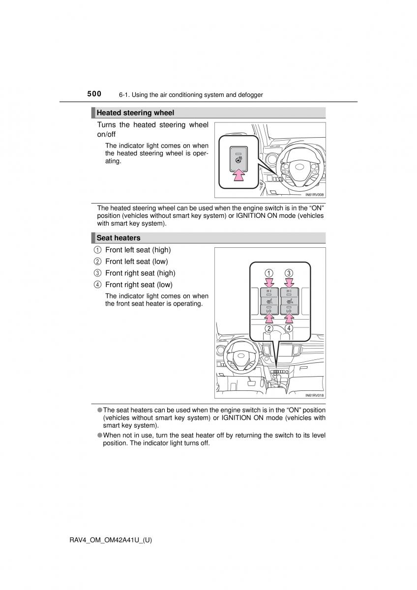 Toyota RAV4 IV 4 owners manual / page 500