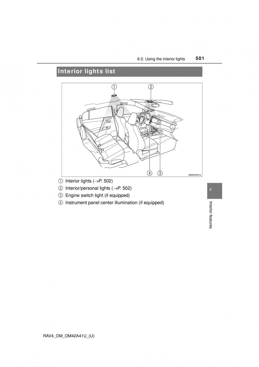 Toyota RAV4 IV 4 owners manual / page 501