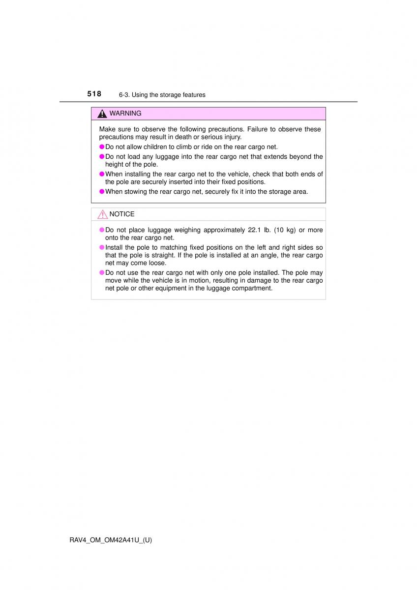 Toyota RAV4 IV 4 owners manual / page 518