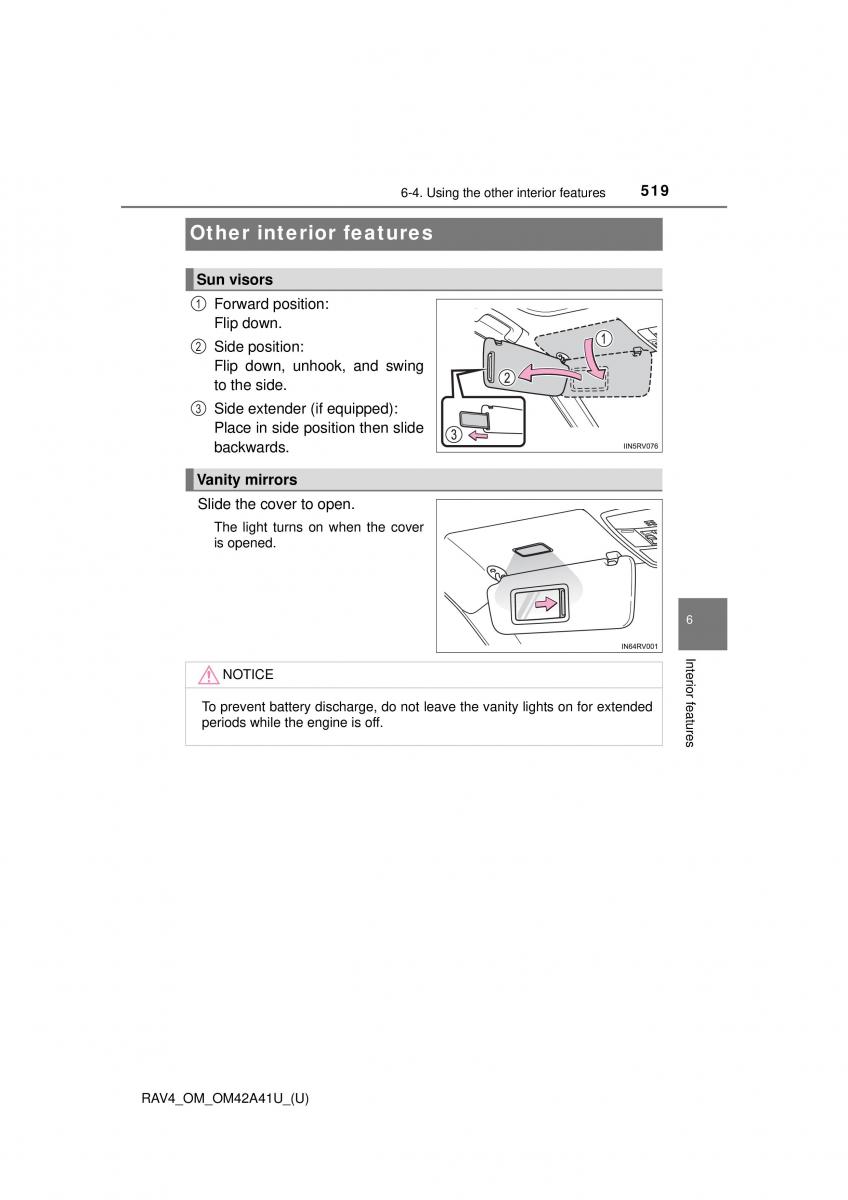 Toyota RAV4 IV 4 owners manual / page 519