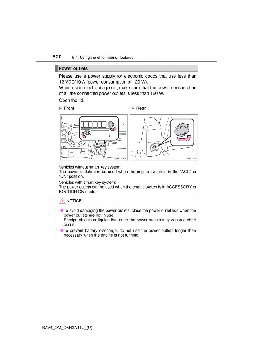 Toyota RAV4 IV 4 owners manual / page 520