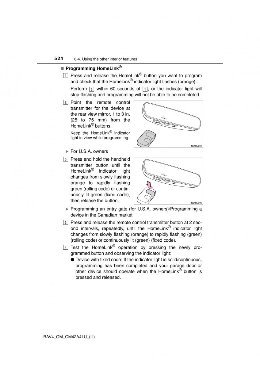 Toyota RAV4 IV 4 owners manual / page 524