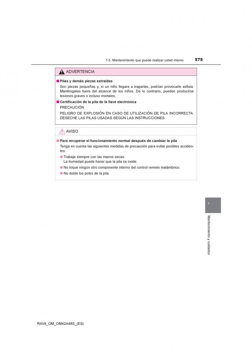 Toyota RAV4 IV 4 manual del propietario / page 575