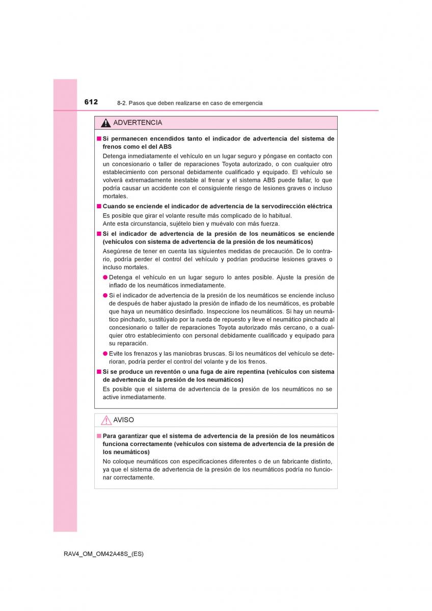 Toyota RAV4 IV 4 manual del propietario / page 612