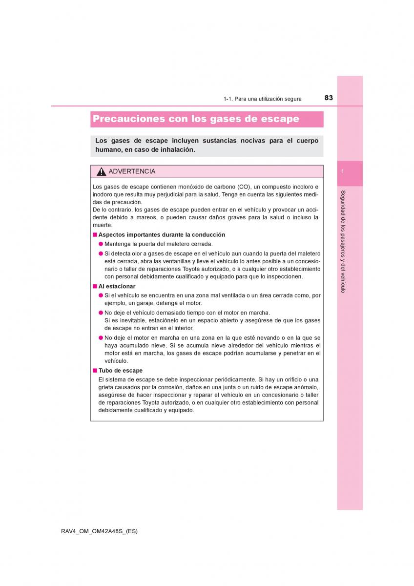 Toyota RAV4 IV 4 manual del propietario / page 83