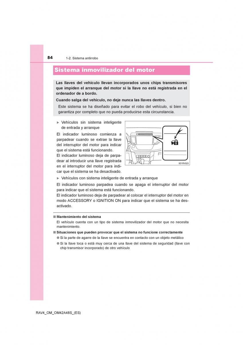 Toyota RAV4 IV 4 manual del propietario / page 84