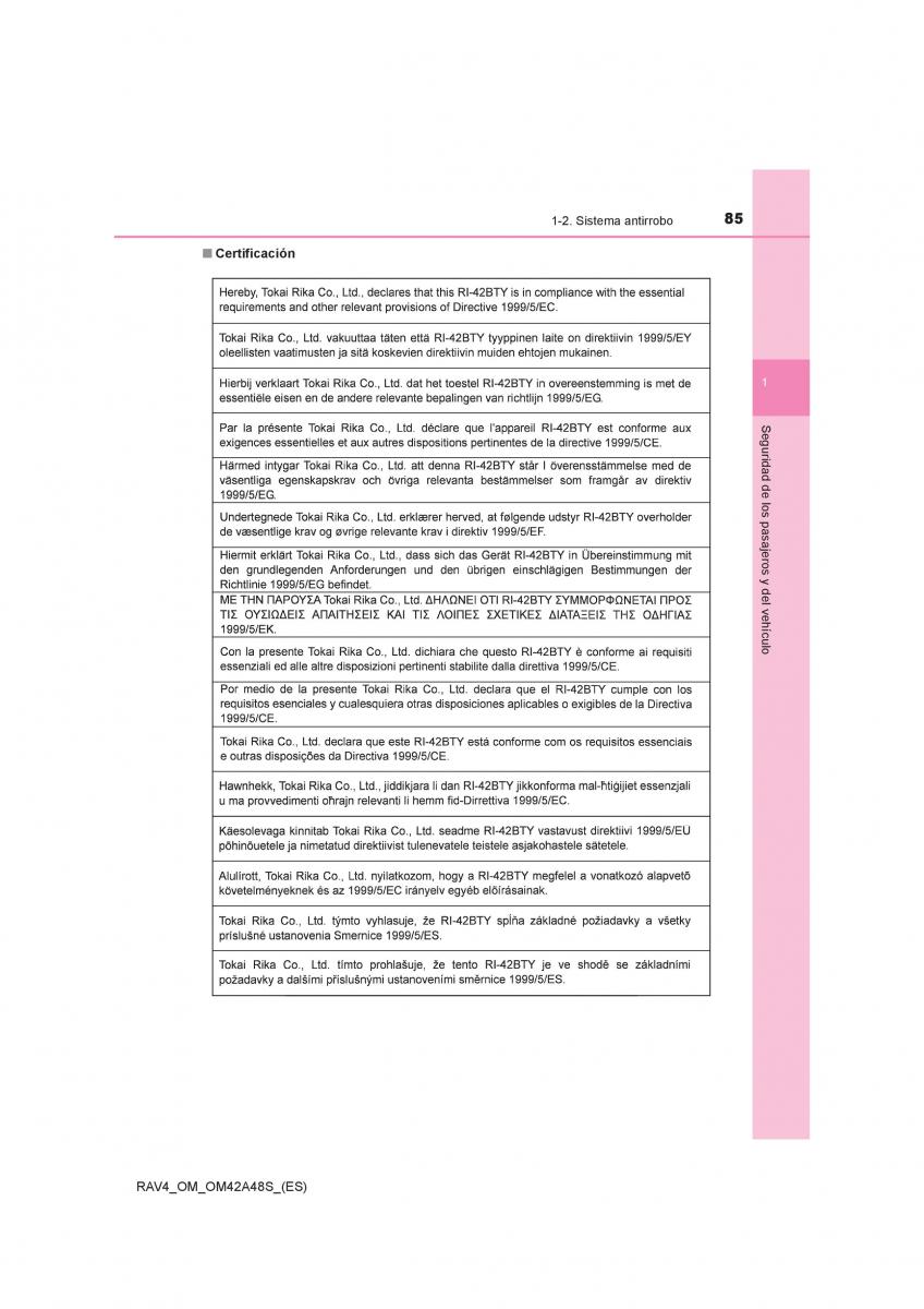 Toyota RAV4 IV 4 manual del propietario / page 85