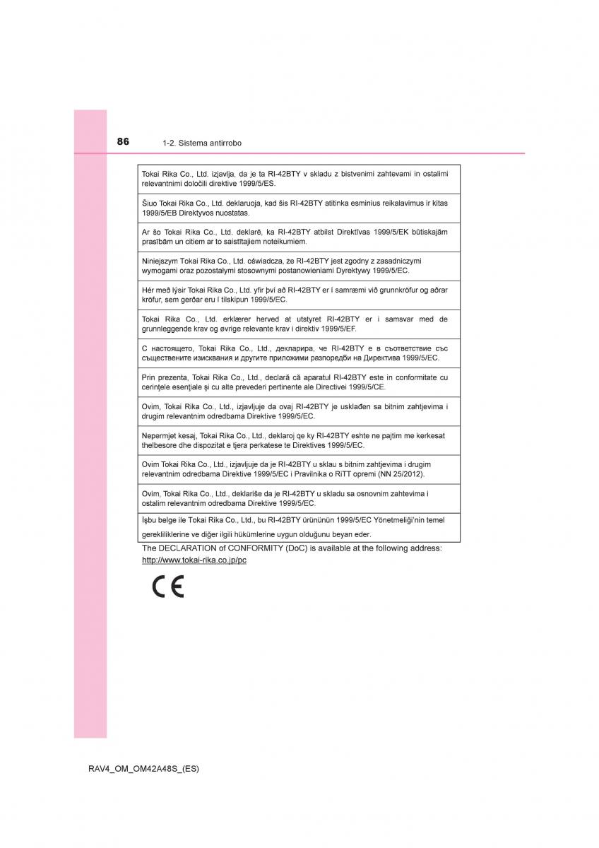 Toyota RAV4 IV 4 manual del propietario / page 86