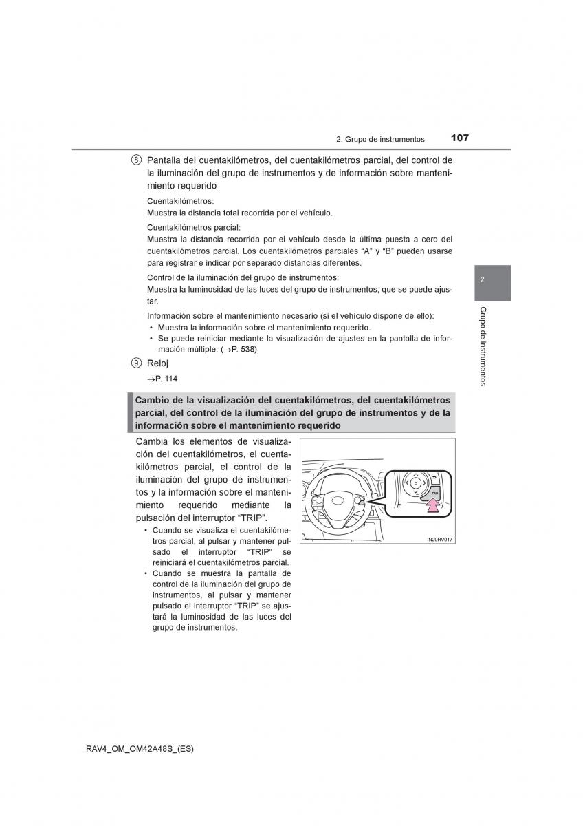 Toyota RAV4 IV 4 manual del propietario / page 107