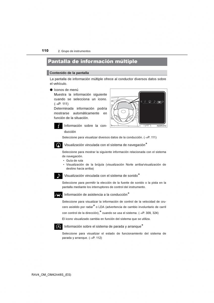 Toyota RAV4 IV 4 manual del propietario / page 110