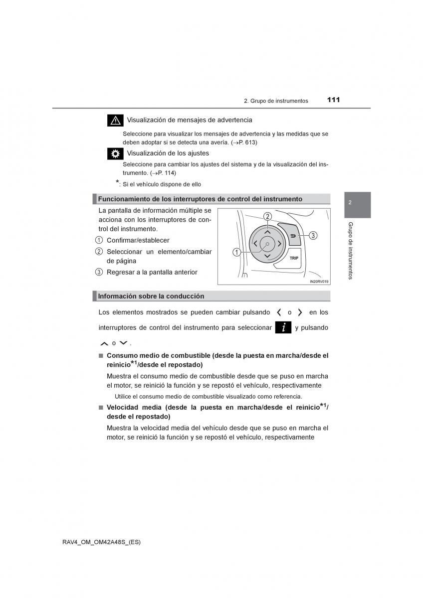 Toyota RAV4 IV 4 manual del propietario / page 111