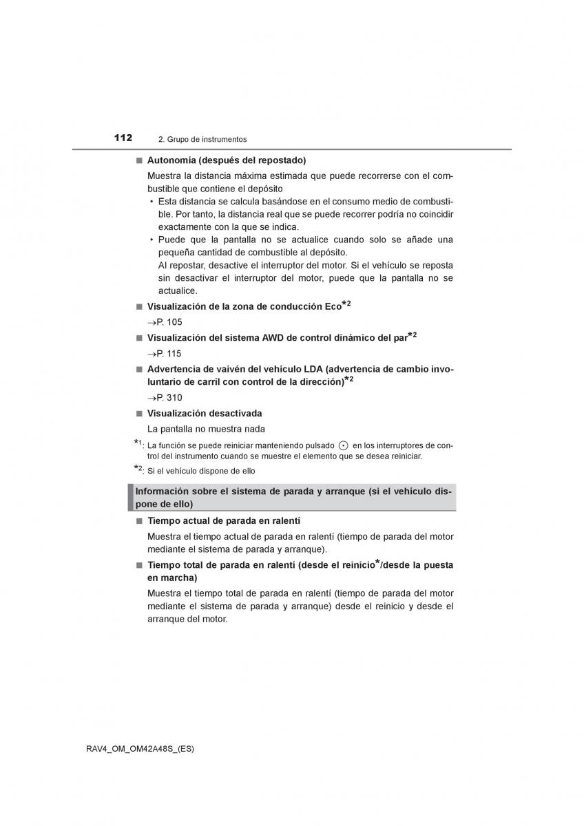 Toyota RAV4 IV 4 manual del propietario / page 112