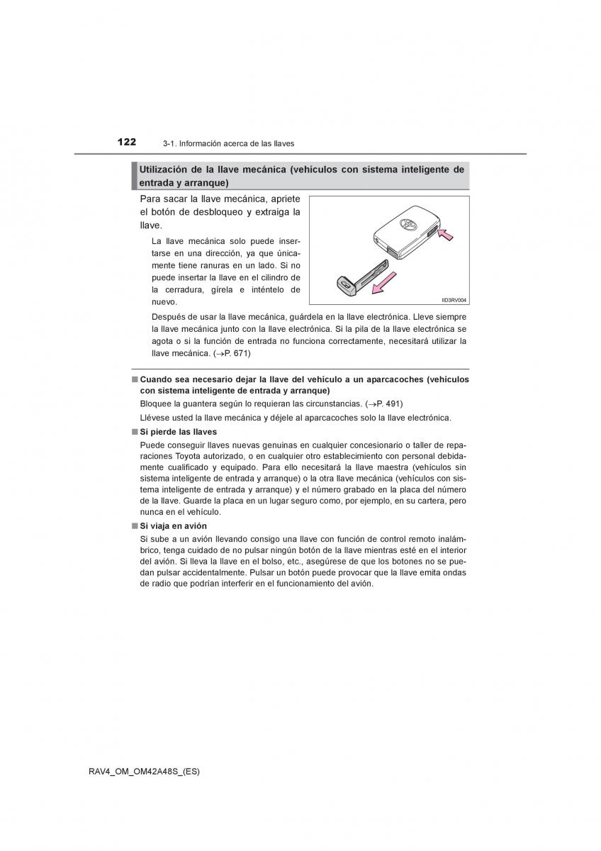 Toyota RAV4 IV 4 manual del propietario / page 122