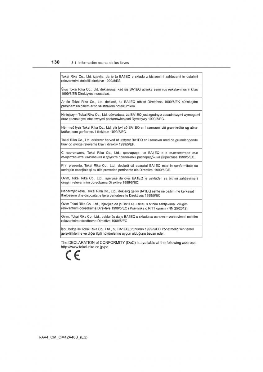 Toyota RAV4 IV 4 manual del propietario / page 130