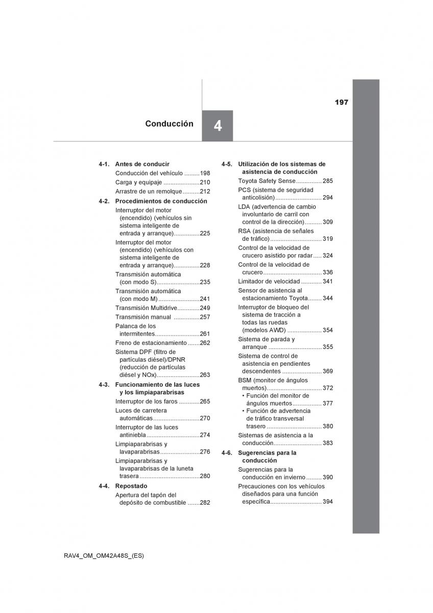 Toyota RAV4 IV 4 manual del propietario / page 197