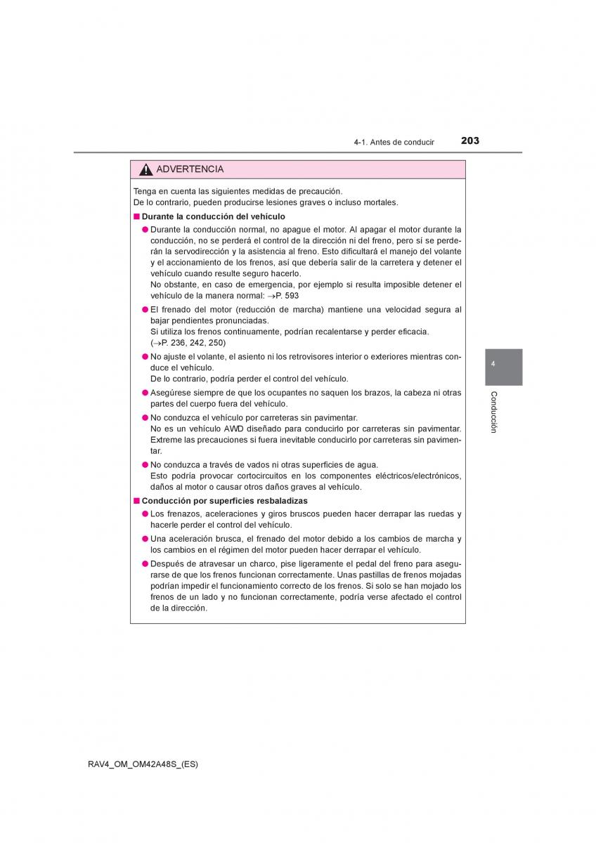 Toyota RAV4 IV 4 manual del propietario / page 203