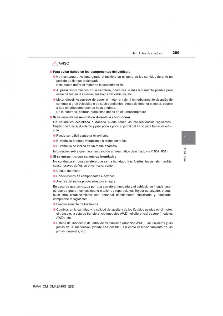 Toyota RAV4 IV 4 manual del propietario / page 209