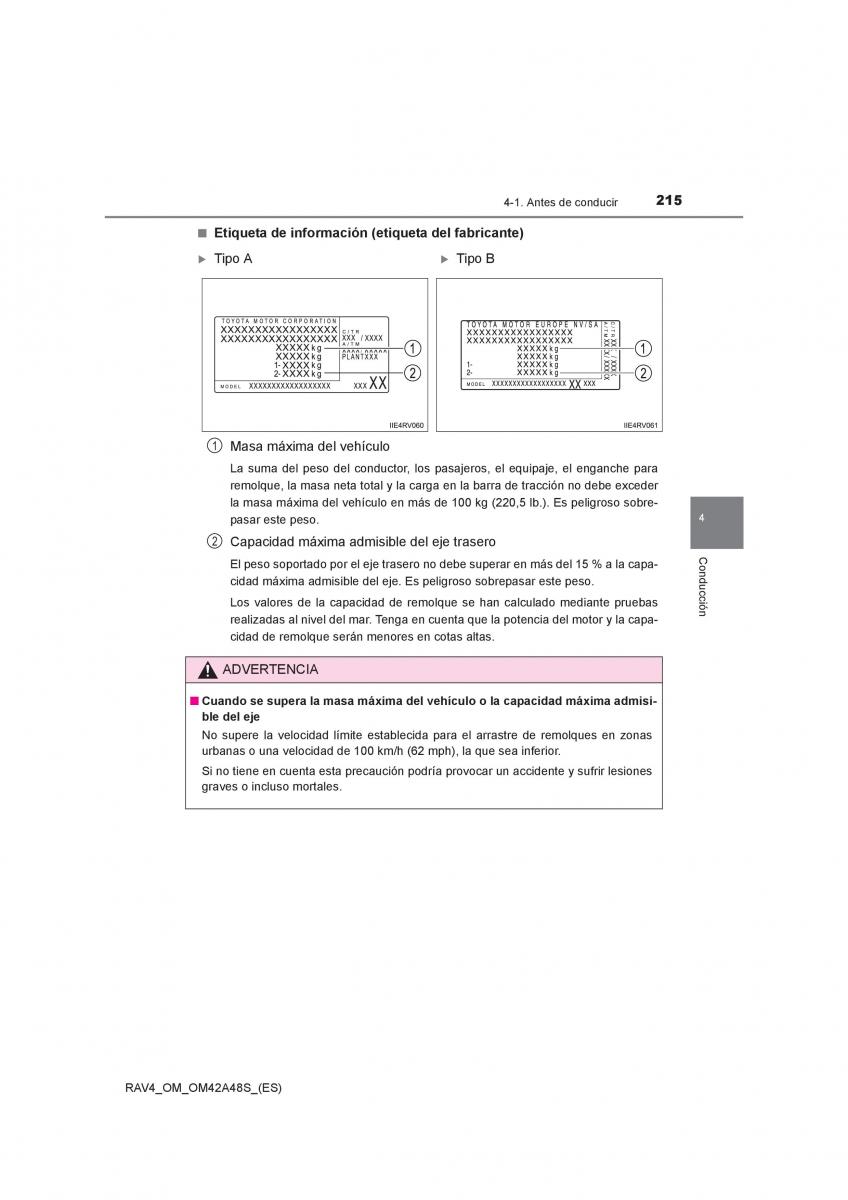 Toyota RAV4 IV 4 manual del propietario / page 215