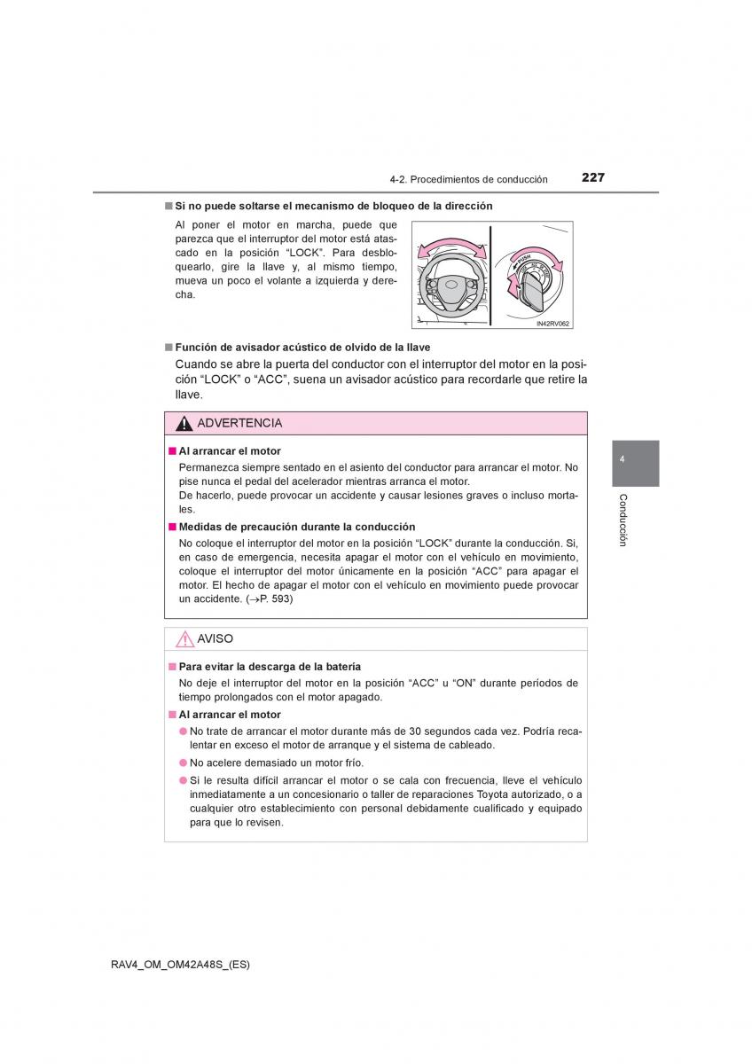 Toyota RAV4 IV 4 manual del propietario / page 227