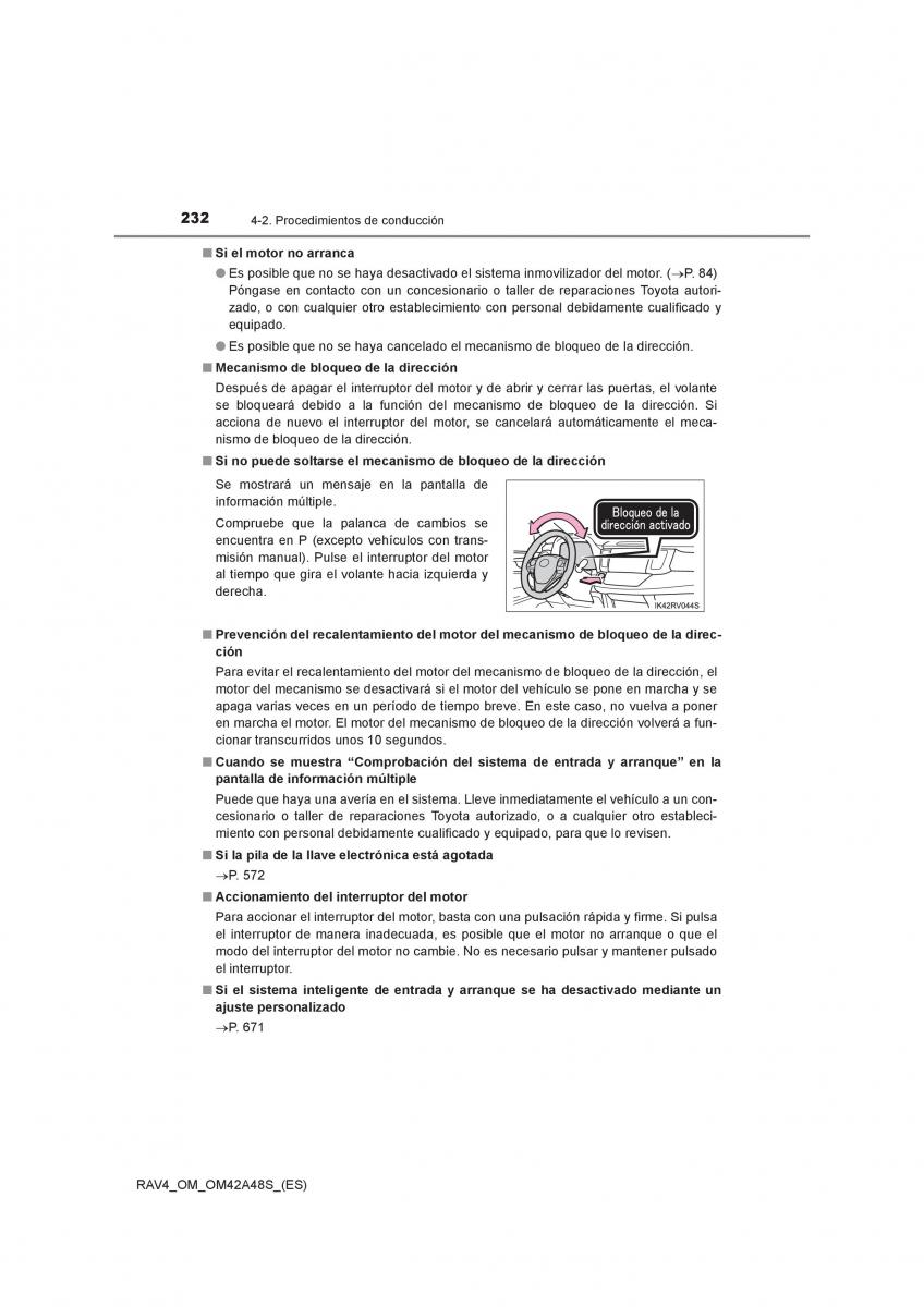 Toyota RAV4 IV 4 manual del propietario / page 232