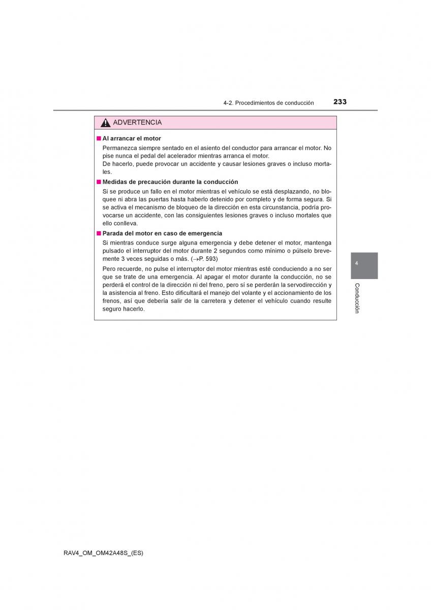 Toyota RAV4 IV 4 manual del propietario / page 233