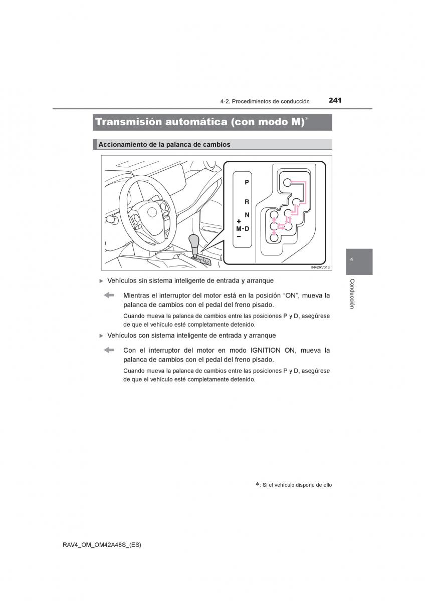 Toyota RAV4 IV 4 manual del propietario / page 241