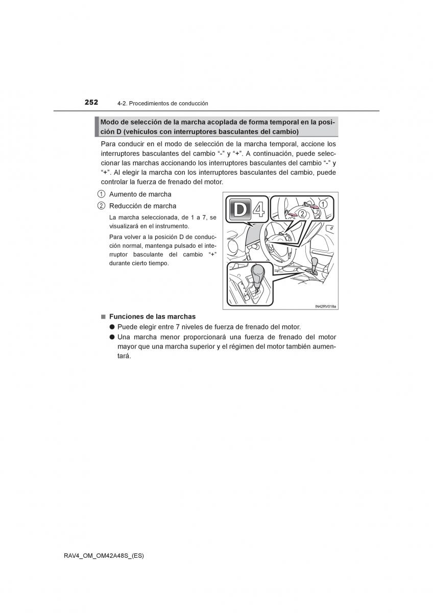 Toyota RAV4 IV 4 manual del propietario / page 252